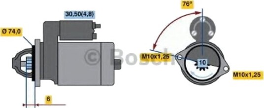 BOSCH 0 986 017 500 Starter