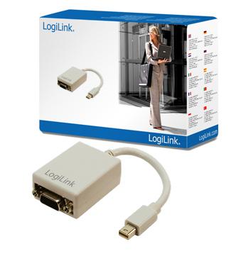 LogiLink DisplayPort-Mini > VGA  St/Bu