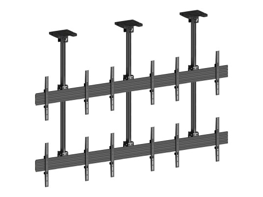 Multibrackets M Pro MBC3X2U monteringssett - for 6 LCD-skjermer - svart Multibrackets M Pro MBC3X2U monteringssett - for 6 LCD-skjermer - svart