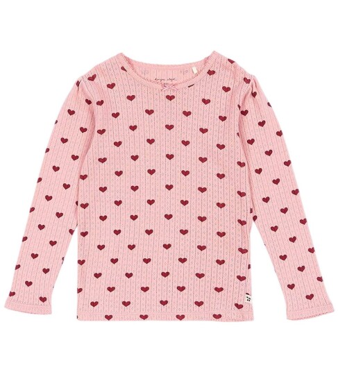 Konges Sløjd Genser   Minnie   Amour Rouge m. Hullmønster   Konges Sløjd   2 år 92   Genser   Rosa