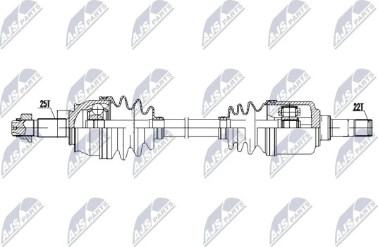 NTY NPW FT 083 Drivaksel NTY NPW FT 083 Drivaksel
