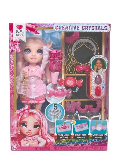 Rainbow High Rainbow High Creative Crystals Fashion Doll- Bella - Pink - ONE SIZE