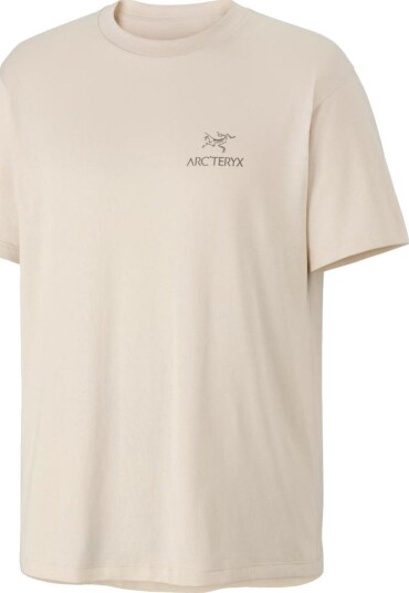 Arc"teryx Men"s Kragg Sl Cotton Bird Word Short Sleeve Shirt Sea Salt/mongoose XL