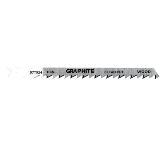 Graphite 57T524 Stikksagblad - 6 TPI, HCS, U-feste - 2 stk.