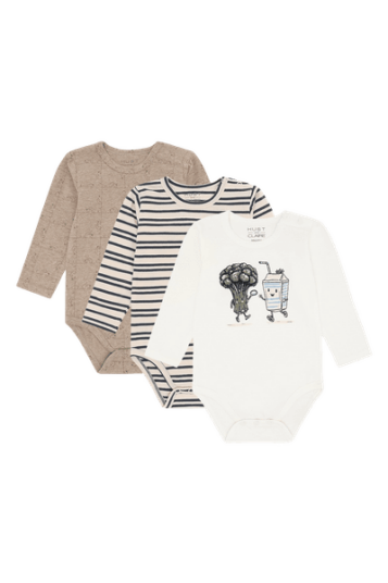 Hust And Claire Hust & Claire Bertram 3 pk body til baby ivory 74