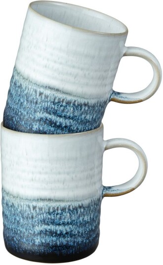Denby Kiln blue ridged krus 2 pack 41 cl
