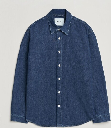 NN07 Casper Denim Overshirt Medium Indigo