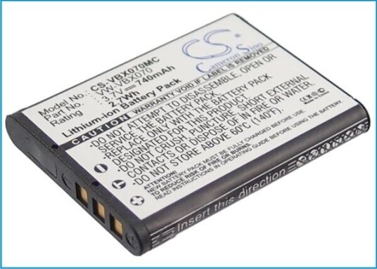 Panasonic HX-WA10EB-A batteri (740 mAh 3.7 V)