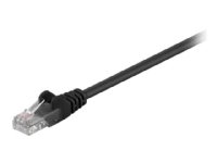 MicroConnect 2m RJ-45 U/UTP Cat 5e Nettverkskabel VerdiPakke 10 - Svart