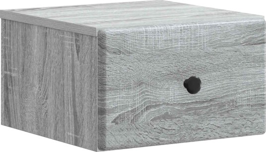 Vegghengt Nattbord Grå sonoma 34,5 x 33 x 20 cm Konstruert tre