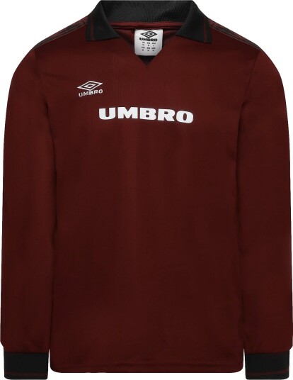 Umbro Taped Ls Jersey   BURGUNDY   S