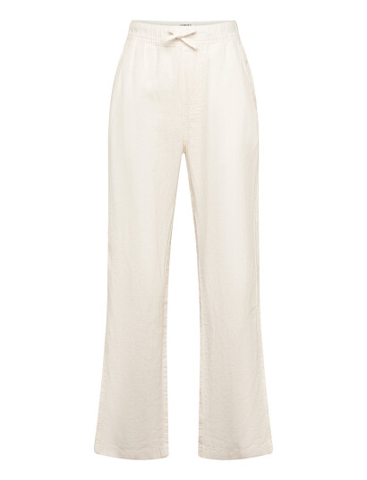 Lindex Trousers Staffan Linen Blend White 140 Lindex Trousers Staffan Linen Blend White 140
