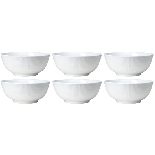 Rörstrand Swedish Grace Skål 60 cl 6 pk Snow White