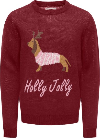 Kids Only Kogfala Xmas Ls O Neck Knt CABERNET 158 164