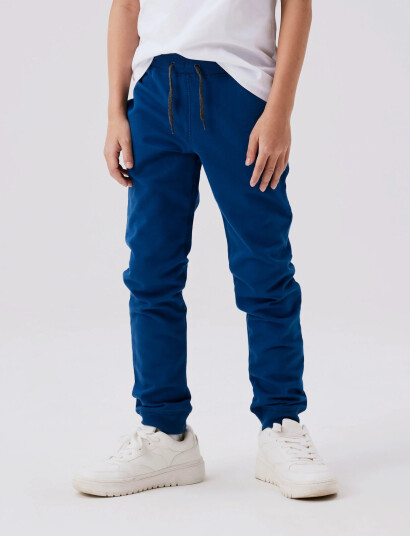 name it Nkmsweat Pant Unb Noos Blue 152