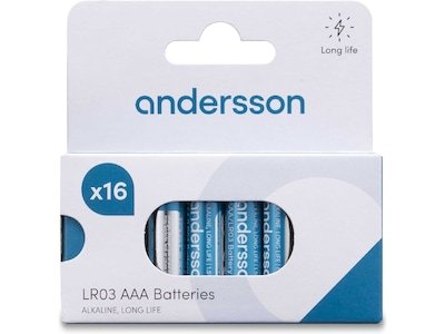 Andersson AAA batteri 16 pk