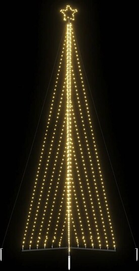  LED juletre 789 LEDs Varm Hvit 476 cm
