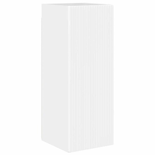 TV Veggskap 2 pcs Glanset Hvit 30 x 31 x 80 cm Konstruert tre