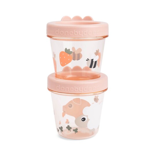 Done By Deer Baby Food Container 2 Pack Tiny Farm Powder Done By Deer Baby Food Container 2 Pack Tiny Farm Powder