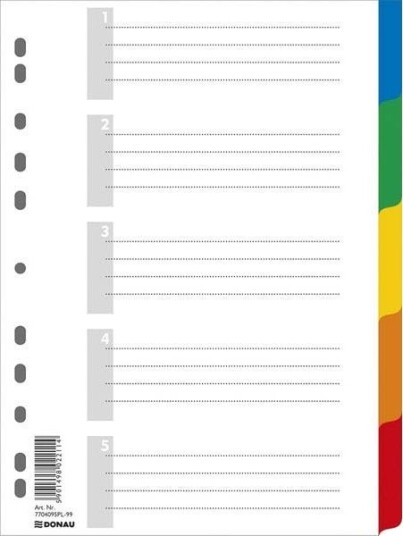 Donau Przekl.Donau Pp A4 225X297 Mm 5+1 Kort Med Innlegg 7704095Pl 99