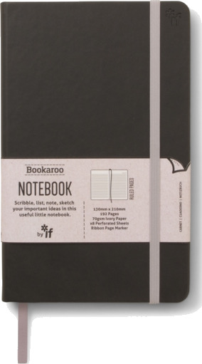 Bookaroo Notat /Journal A5 Svart | Bookaroo Notat /Journal A5 Svart |