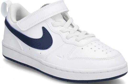 Nike Court Borough Low Brnd (Ps)   WHITE/MIDNIGHT NAVY   29.5