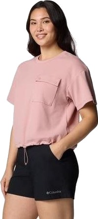Columbia W Granite Point Knit SS Eraser Pink Columbia W Granite Point Knit SS Eraser Pink