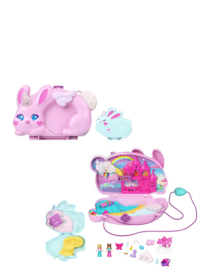 Polly Pocket Large Bærbar Fall Uni Bunny Multi Patterned One Size Polly Pocket Large Bærbar Fall Uni Bunny Multi Patterned One Size
