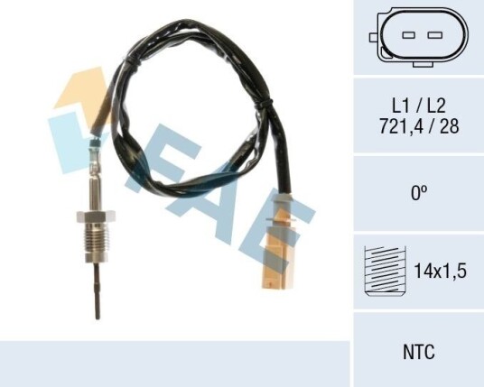 Sensor, eksostemperatur FAE 68651