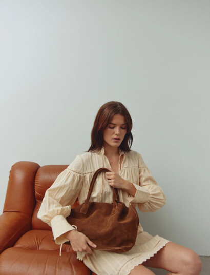 Noella Mallory Bag Real Suede - Brown - ONE SIZE Noella Mallory Bag Real Suede - Brown - ONE SIZE