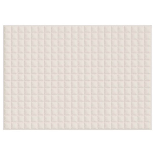 Vidaxl Vektdyne kremhvit 155x220 cm 11 kg stoff Vidaxl Vektdyne kremhvit 155x220 cm 11 kg stoff