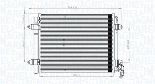 Kondensator MAGNETI MARELLI 350203833000 Kondensator MAGNETI MARELLI 350203833000