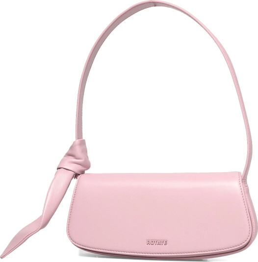ROTATE Leather Knot Strap Bag Pink ONE SIZE ROTATE Leather Knot Strap Bag Pink ONE SIZE