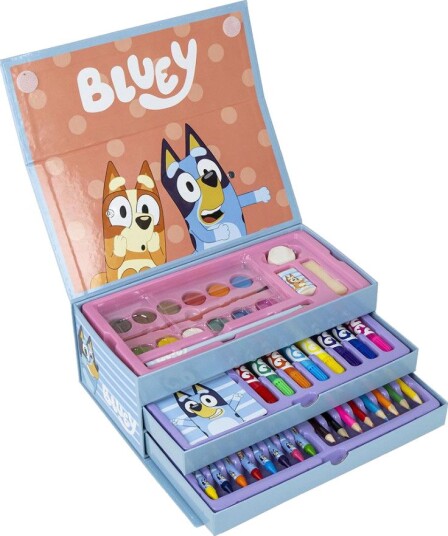 Bluey Fargeleggingssett Oppbevaringskiste