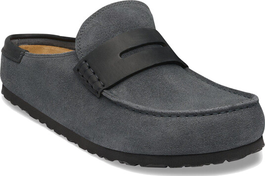 Birkenstock Naples Wrapped Mixed Leather Grå 38