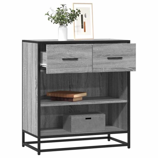 Skjenk grå sonoma 68x35x76 cm konstruert tre 8721102840463
