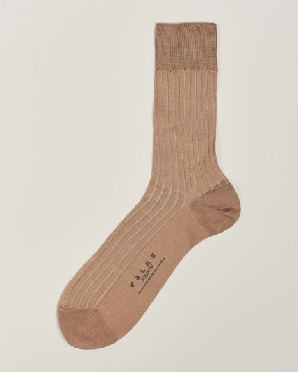 Falke Shadow Stripe Sock Camel/White