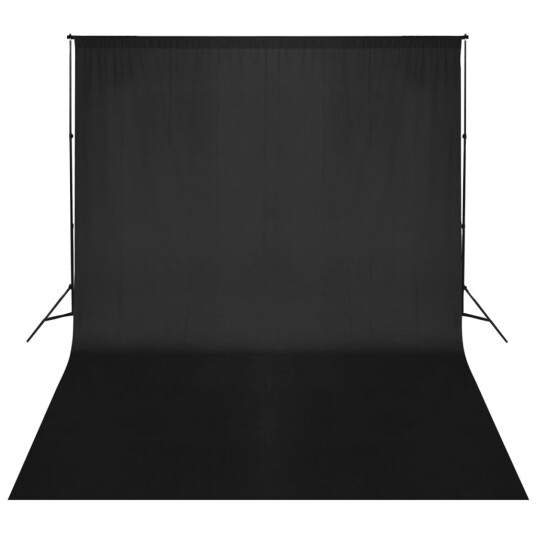 vidaXL Bakgrunnssystem 500 x 300 cm svart vidaXL Bakgrunnssystem 500 x 300 cm svart