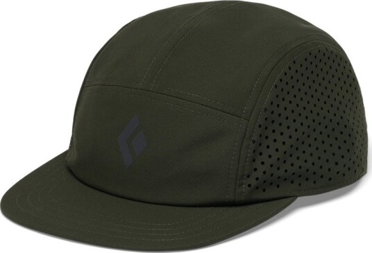 Black Diamond 5-Panel Synthetic Cap Dark Moss-anthracite Icon Logo One Size