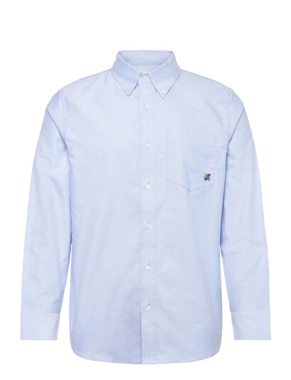 Aimé Leon Dore Crest Oxford Shirt Blue S