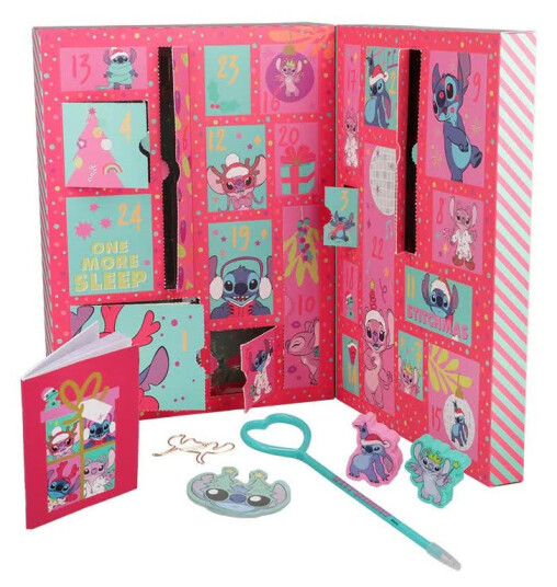 Stitch Skrivebords Adventskalender med 24 luker
