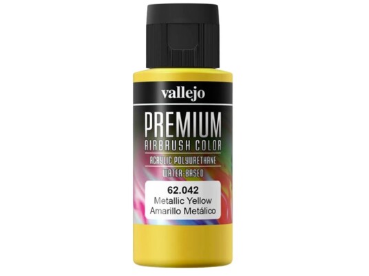 Vallejo 62.042, 17 Ml, Gult, Metallisk, Flaske