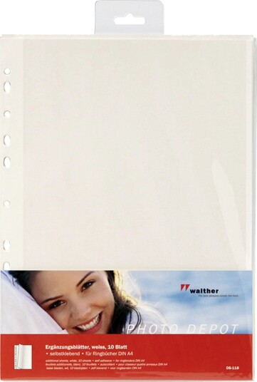 Walther DS-118, Hvit, 10 Ark, 230 mm, 297 mm