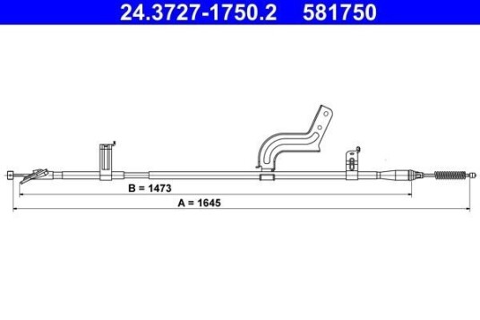 Ate Tautrekk parkeringsbrems ATE 24.3727 1750.2