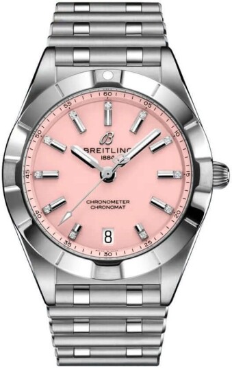 Breitling Dameklokke A77310101K1A1 Chronomat 32 Rosa/Stål Ø32 mm