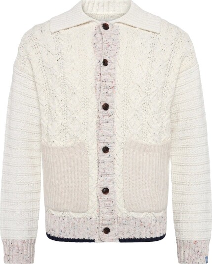 Scotch & Soda Multi Yarn Loose Fit Cardigan   EGGNOG   M