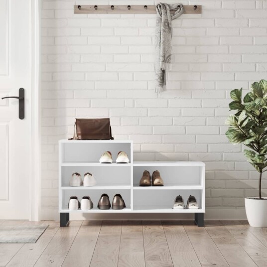 Skoskap hvit 102x36x60 cm konstruert tre 8721012114357 Skoskap hvit 102x36x60 cm konstruert tre 8721012114357
