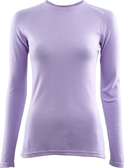 Aclima Women's WarmWool Crewneck Purple Rose S