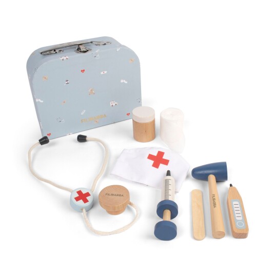 FILIBABBA Wood Play Sett Little Doctor