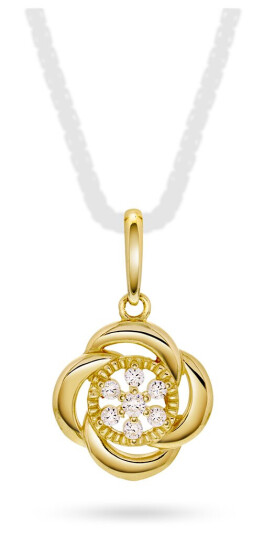 Pan Jewelry Anheng i 585 gult gull med zirkonia Pan Jewelry Anheng i 585 gult gull med zirkonia
